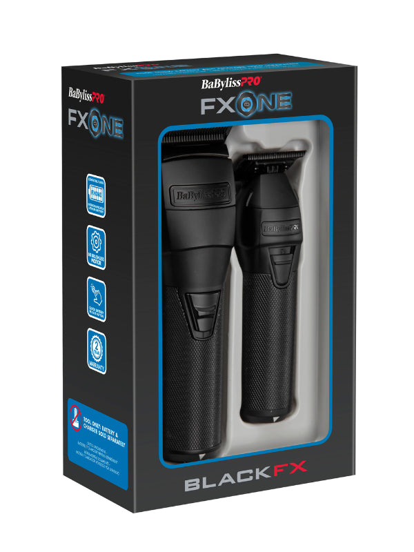 BabylissPRO FXONE BlackFX Clipper + Trimmer (Solo Máquinas)