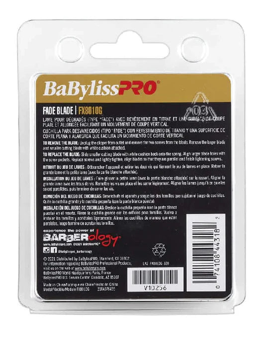 BaBylissPRO Gold Titanium Fade Blade