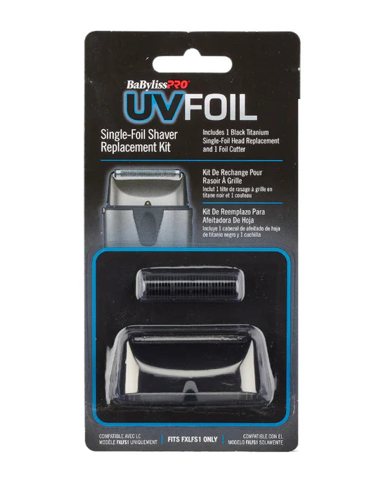 BabylissPRO UV Disinfecting Single Replacement Foil Cutter Silver #FXLRF1