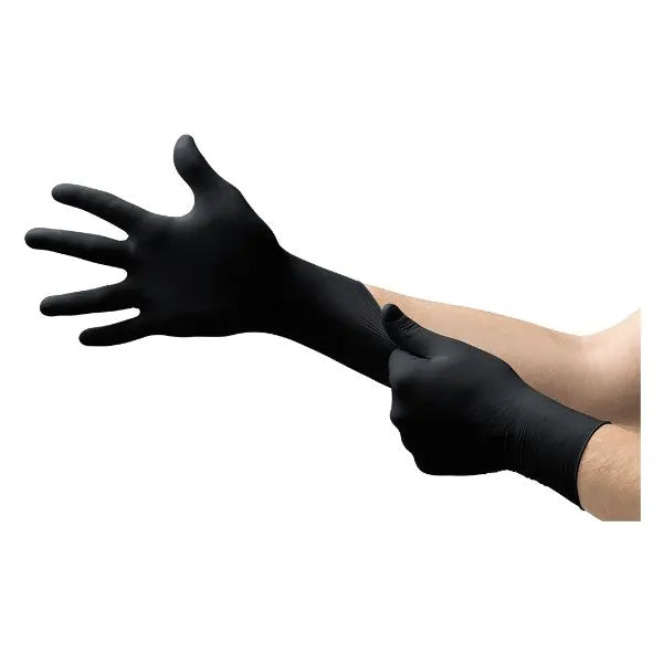 GripStrong Guantes de nitrilo negros 100 piezas talla M