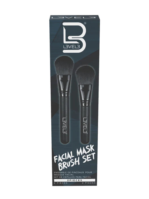L3VEL3 Face Mask Brush Set 2pc
