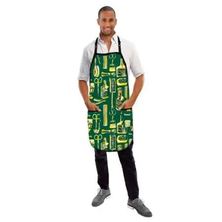 Betty Dain Mandil Barber Estilo Vintage Verde/Dorado