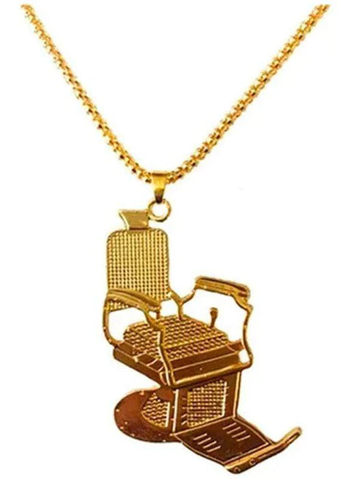 Collar Silla de Barbero Oro