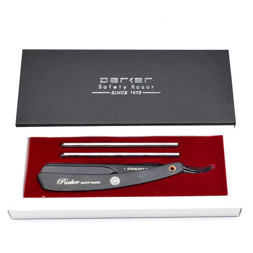 Parker Stainless Steel Black Adjustable Barber Razor