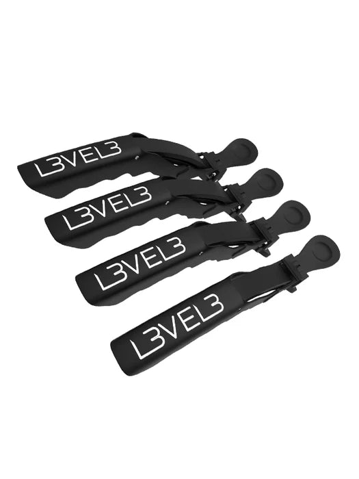 L3VEL3 Hair Croc Clips 4pc