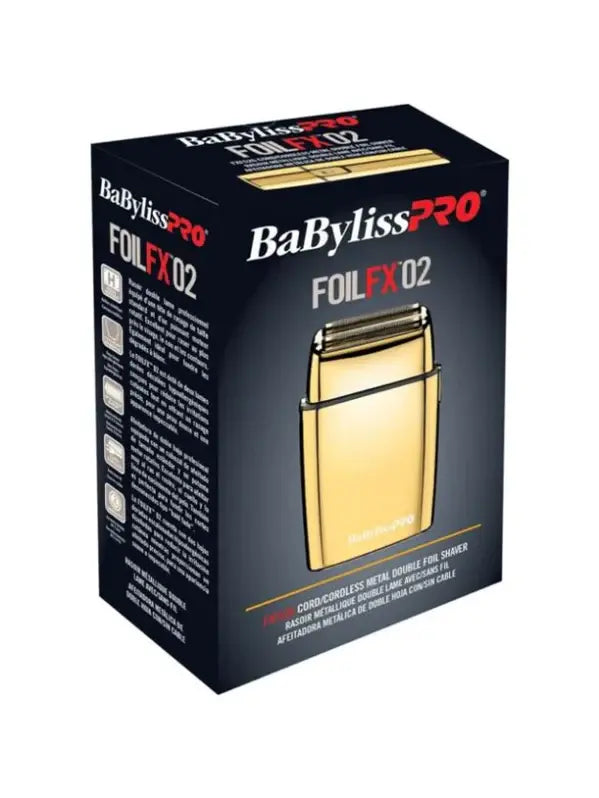 BabylissPro Gold Cordless Metal Double-Foil Shaver