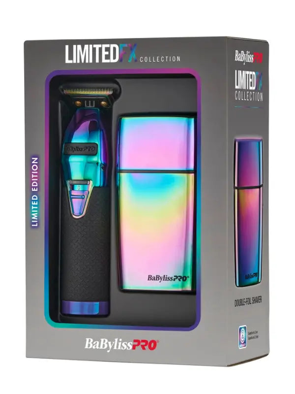 BaBylissPRO LimitedFX Iridescent Holiday Combo – Trimmer & Shaver de Edición Limitada