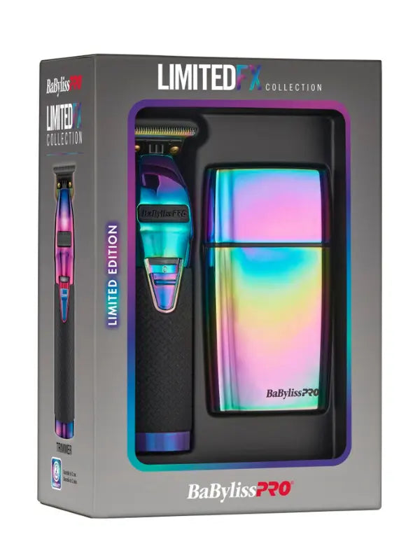 BaBylissPRO LimitedFX Iridescent Holiday Combo – Trimmer & Shaver de Edición Limitada