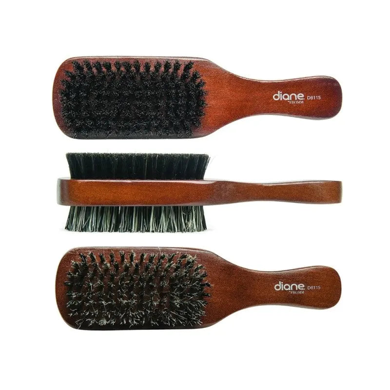 Diane Premium Cepillo De Palo De 2 Caras De 100% Jabalí