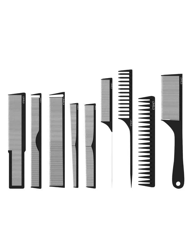 Set Profesional de Peines para Estilismo L3VEL3 – 9 Piezas