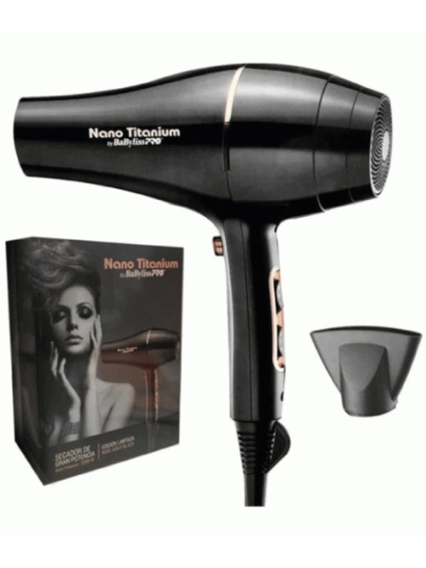 Secadora Rose Gold Black BabylissPRO 2000W