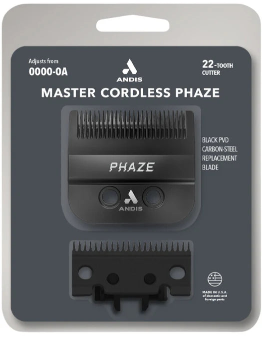 Andis Black Label Master Cordless Clipper Replacement Phaze Blade