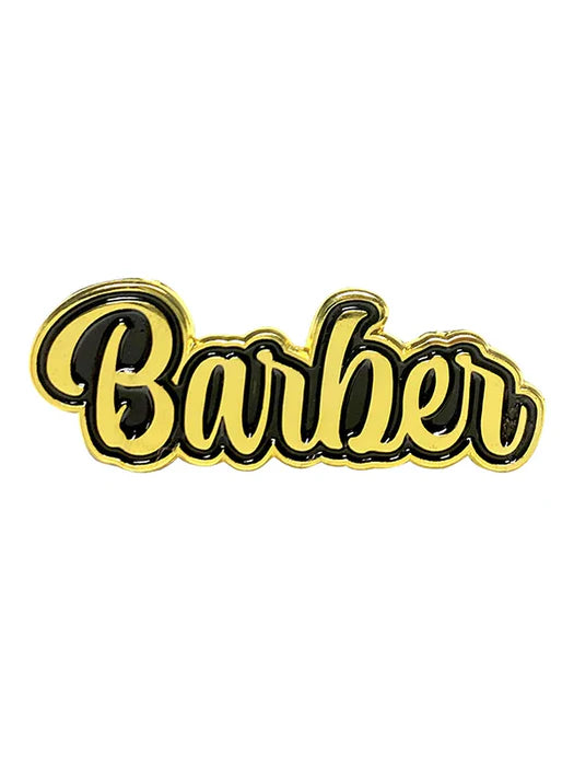 Blood Veins & Bandages Barber Gold Pin (Cursive)