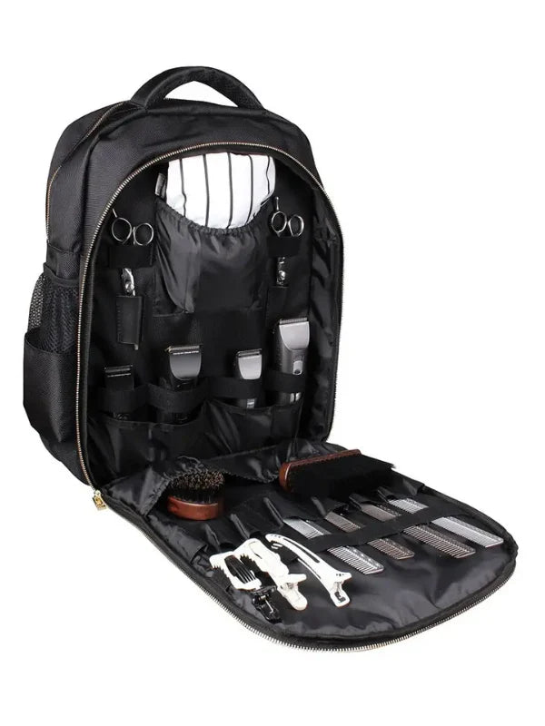 Mochila de Viaje para Barbero Percu Black: Organizador Portátil
