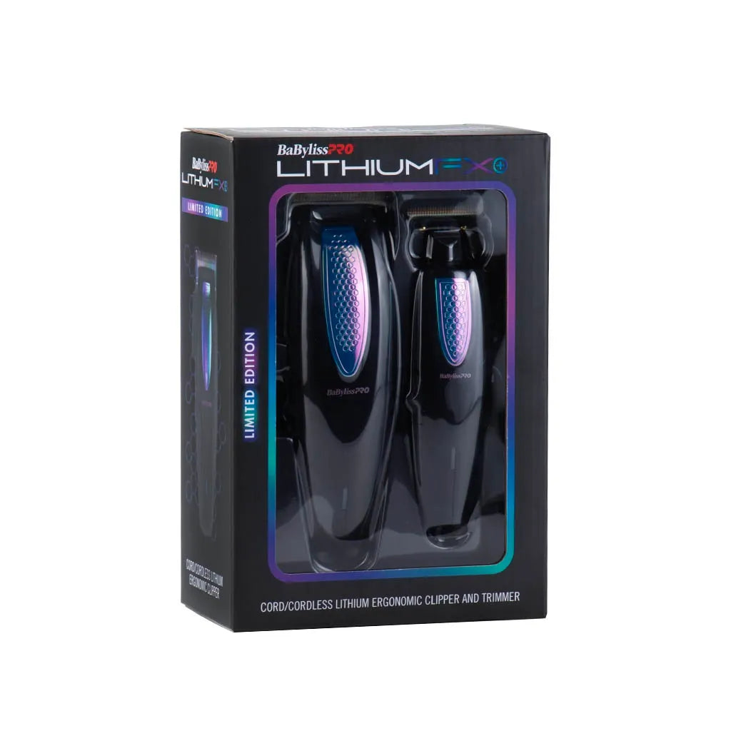 BaBylissPRO LithiumFX Iridescent Combo Clipper y TRIMMER