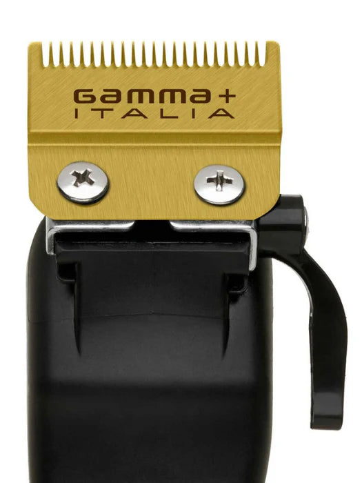 Gamma+ Clipper Blade with Gold Fixed Fade Blade & Gold Slim Deep Moving Blade