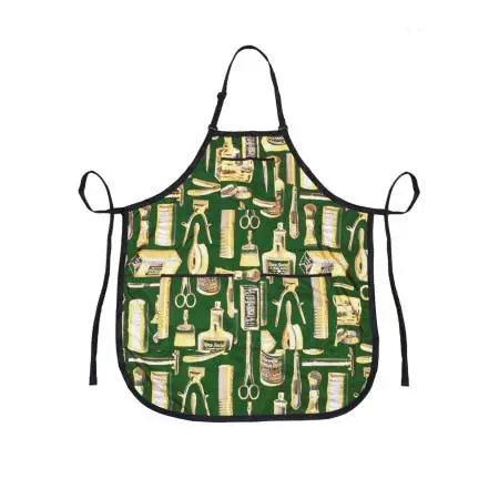 Betty Dain Mandil Barber Estilo Vintage Verde/Dorado