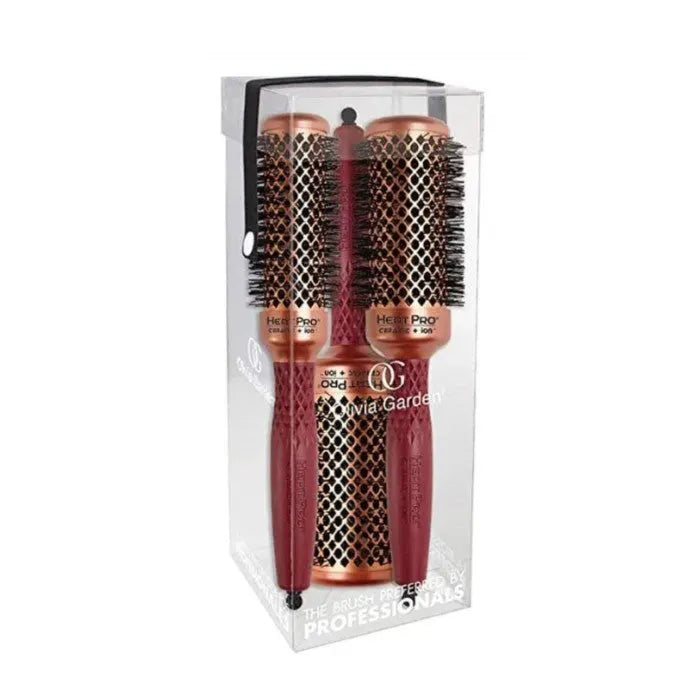 Olivia Garden Heat Pro Juego de 3 cepillos